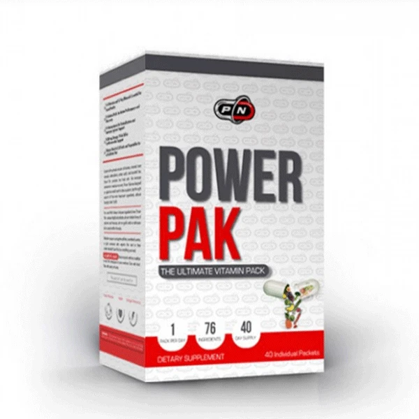 Pure Nutrition Power Pak 40 Packets Multivitamins Vitamins And Minerals