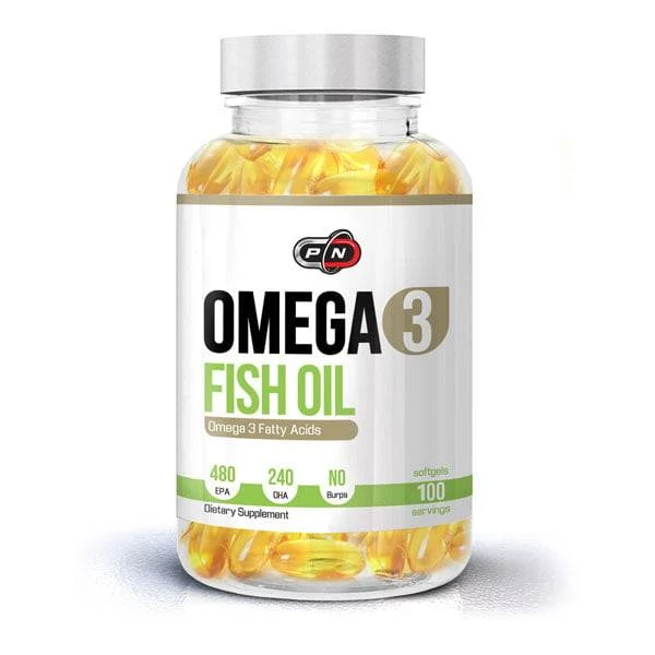 Pure Nutrition Fish Oil 480 EPA/240 DHA 100 Softgels Fish Oil And Fatty Acids Vitamins And Minerals
