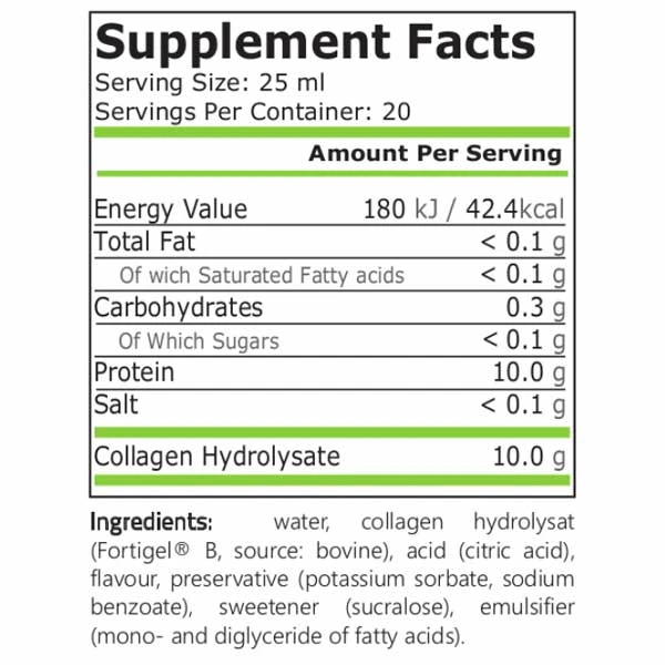 Pure Nutrition Collagen 500ml Joint Health Vitamins And Minerals Flavor: Wild Berries
